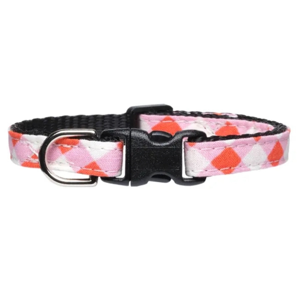 Pink and Red Cat Collar